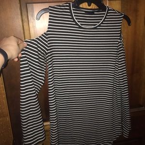 Black and White striped long sleeve